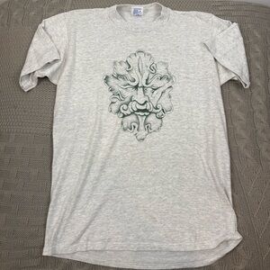 Vintage Y2K 90s Gareth Tattoo Men's Hanya Short Sleeved Tee USA Made Size L